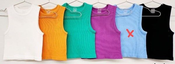 Thick Rib Crop Tank sold by U-NI-TY
