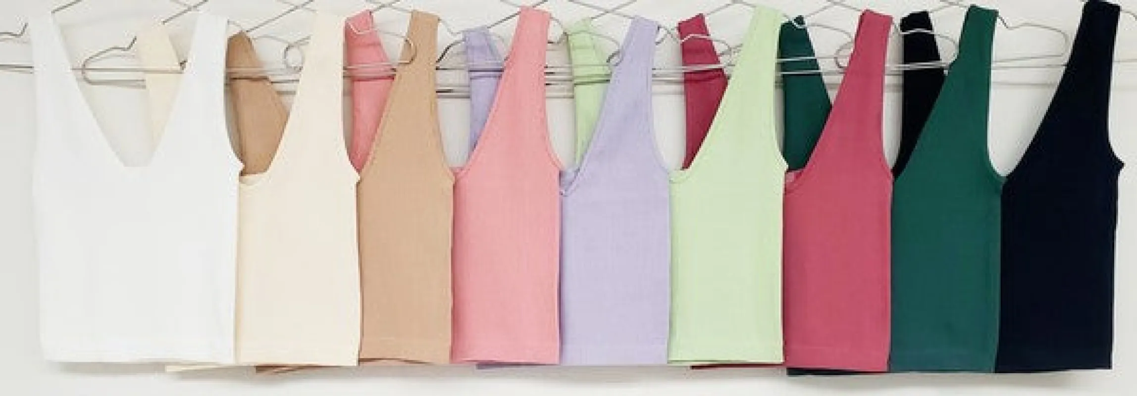 Thick Rib Vneck Tank sold by U-NI-TY