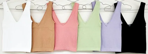Thick Rib Vneck Tank sold by U-NI-TY product image thumbnail 2