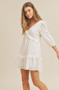 Ruffle Detail Mini Dress sold by U-NI-TY