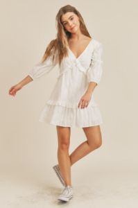 Ruffle Detail Mini Dress sold by U-NI-TY