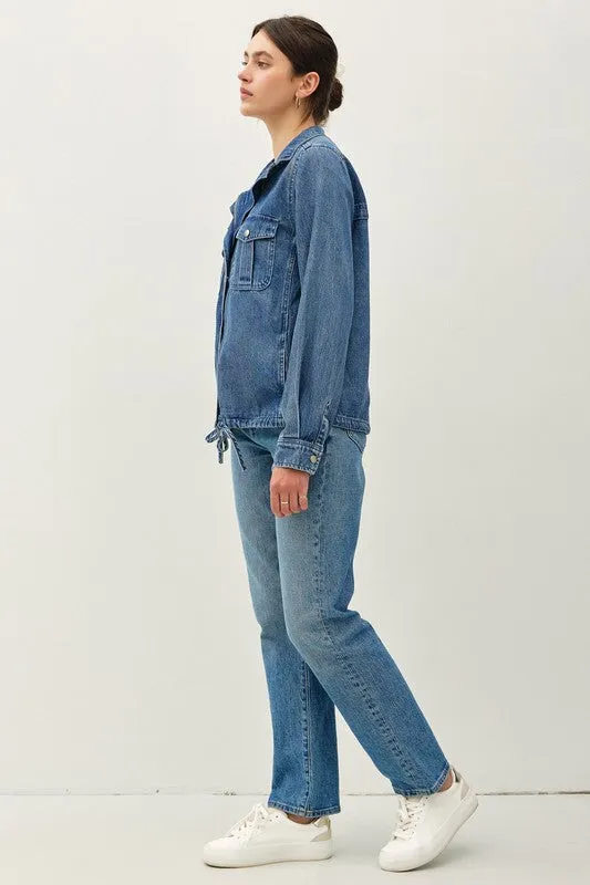 Denim Look Tencel Utility Jacket sold by U-NI-TY product image thumbnail 2