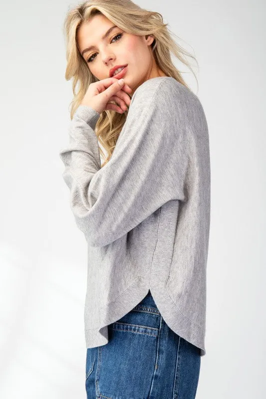 Solid Long Sleeve Sweater Top sold by U-NI-TY product image thumbnail 5