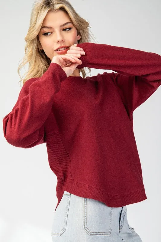 Solid Long Sleeve Sweater Top sold by U-NI-TY product image thumbnail 2