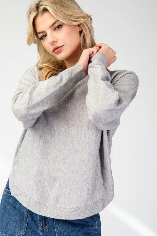 Solid Long Sleeve Sweater Top sold by U-NI-TY product image thumbnail 4