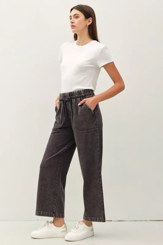 Acid Wash Cotton Drawstring Sweatpants sold by U-NI-TY product image thumbnail 2