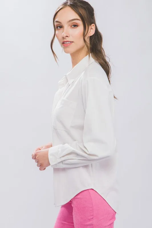 Solid Button Up Collared Shirt sold by U-NI-TY product image thumbnail 2