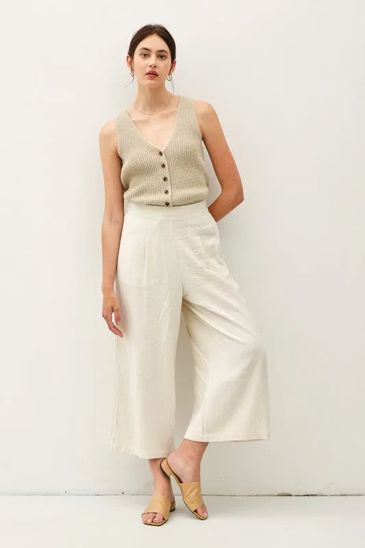 Linen Culotte Pants sold by U-NI-TY product image thumbnail 3