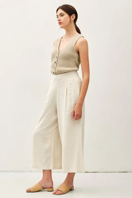Linen Culotte Pants sold by U-NI-TY product image thumbnail 2