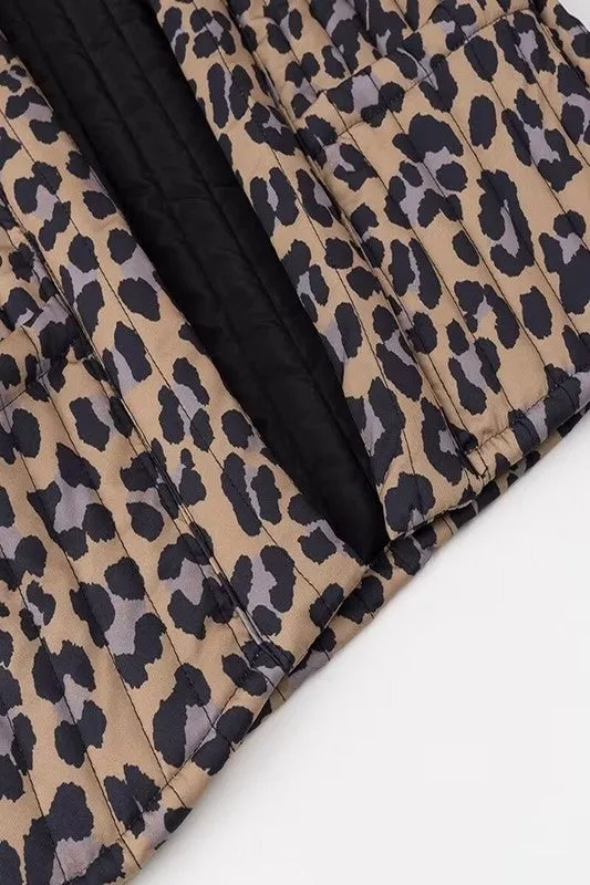 Leopard Print Quilted Vest sold by U-NI-TY product image thumbnail 3