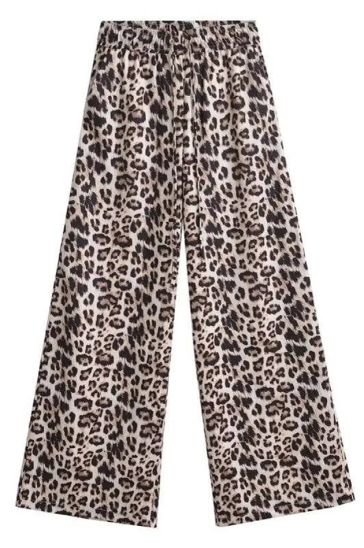Leopard Print Wide Leg Pants sold by U-NI-TY