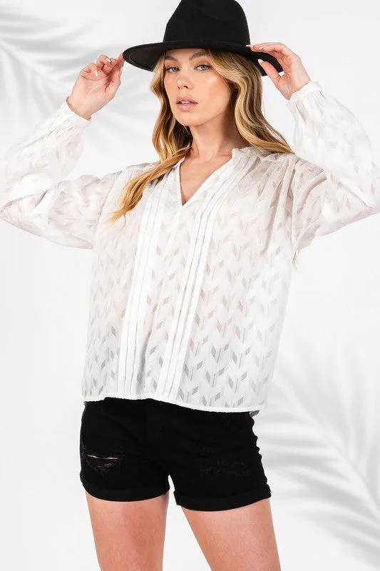 Jacquard V Neck Shirt sold by U-NI-TY product image thumbnail 5