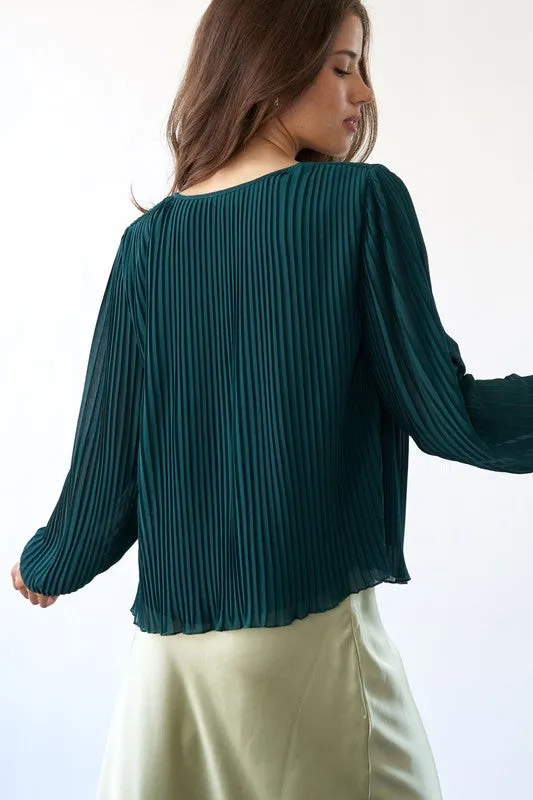 Lightweight Pleated Blouse sold by U-NI-TY product image thumbnail 3