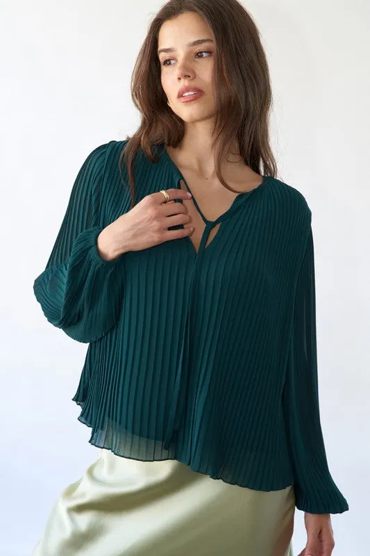 Lightweight Pleated Blouse sold by U-NI-TY