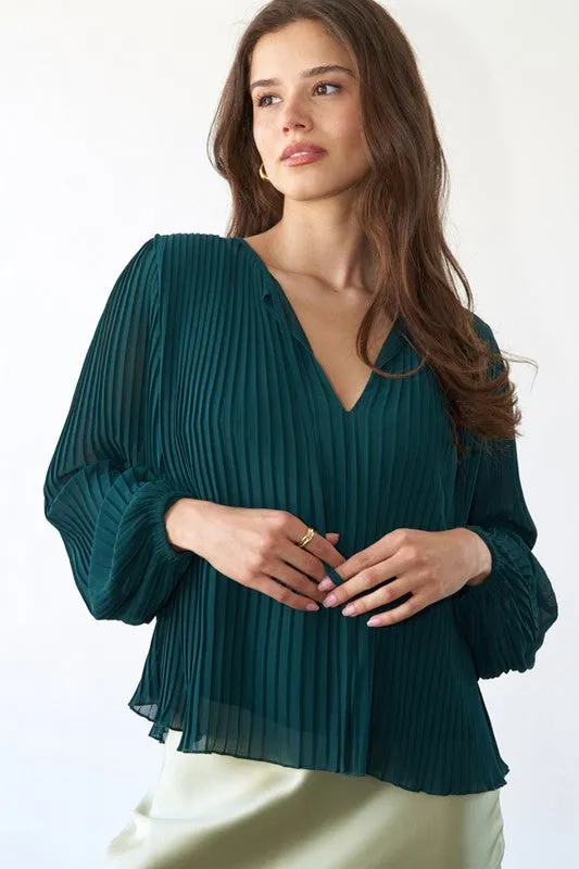 Lightweight Pleated Blouse sold by U-NI-TY product image thumbnail 4