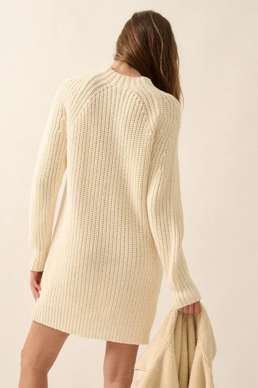 Solid Knit Mini Sweater Dress sold by U-NI-TY product image thumbnail 5