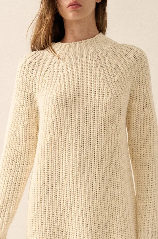 Solid Knit Mini Sweater Dress sold by U-NI-TY product image thumbnail 2