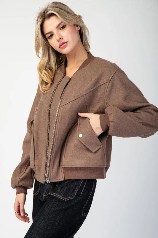 Solid Bomber Jacket sold by U-NI-TY product image thumbnail 3