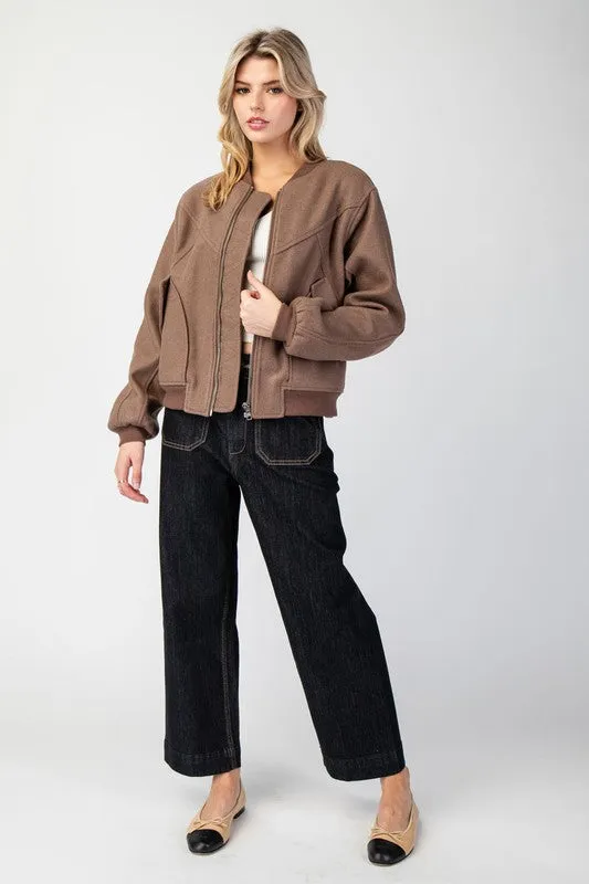 Solid Bomber Jacket sold by U-NI-TY product image thumbnail 4