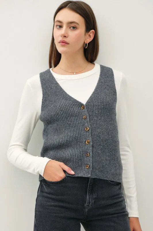 Ribbed Sweater Vest sold by U-NI-TY