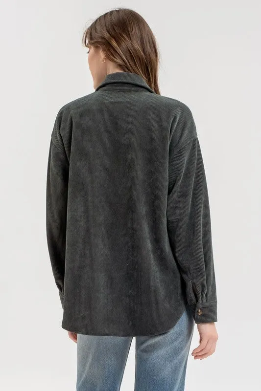 Corduroy Button Up Shacket sold by U-NI-TY product image thumbnail 2