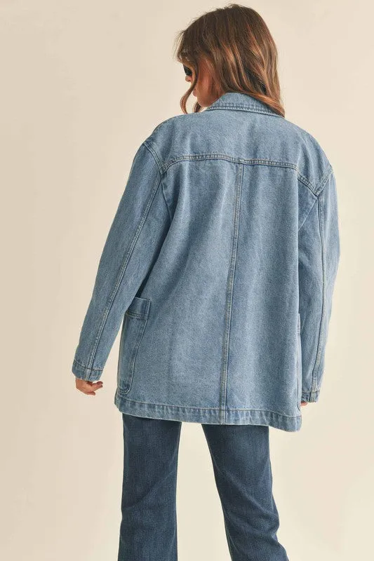 Denim Oversize Blazer sold by U-NI-TY product image thumbnail 5