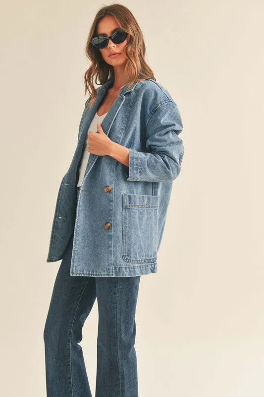 Denim Oversize Blazer sold by U-NI-TY product image thumbnail 2