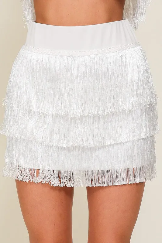 Fringe Rodeo Mini Skirt (3 Colours) sold by U-NI-TY