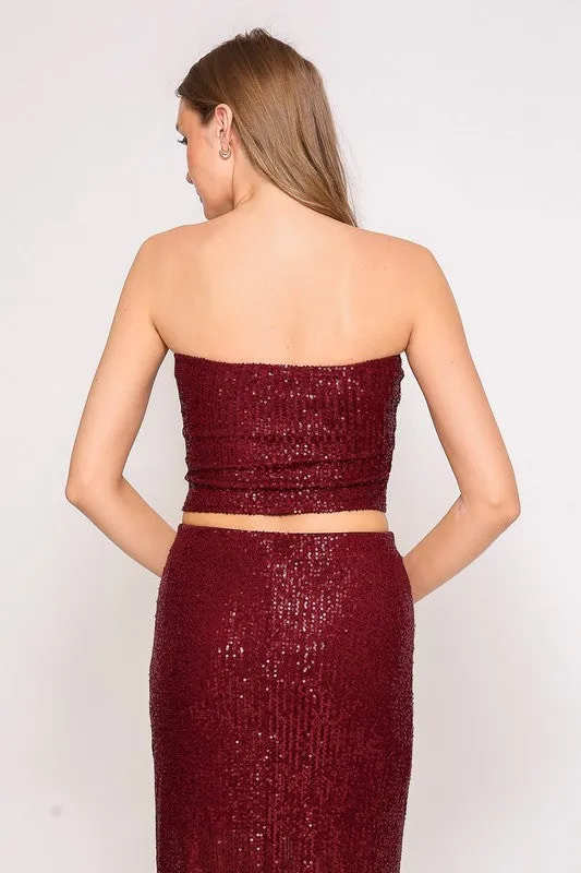 Sequin Strapless Glam Top (3 Colours) sold by U-NI-TY product image thumbnail 4