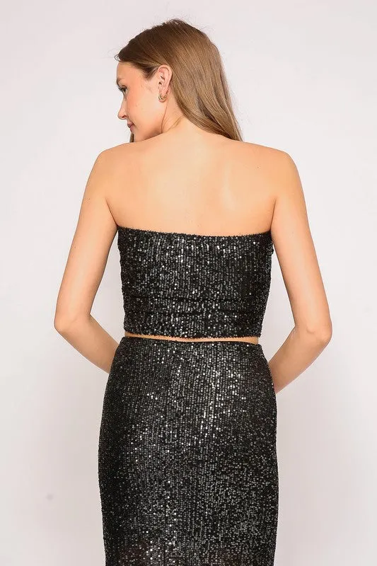 Sequin Strapless Glam Top (3 Colours) sold by U-NI-TY product image thumbnail 2