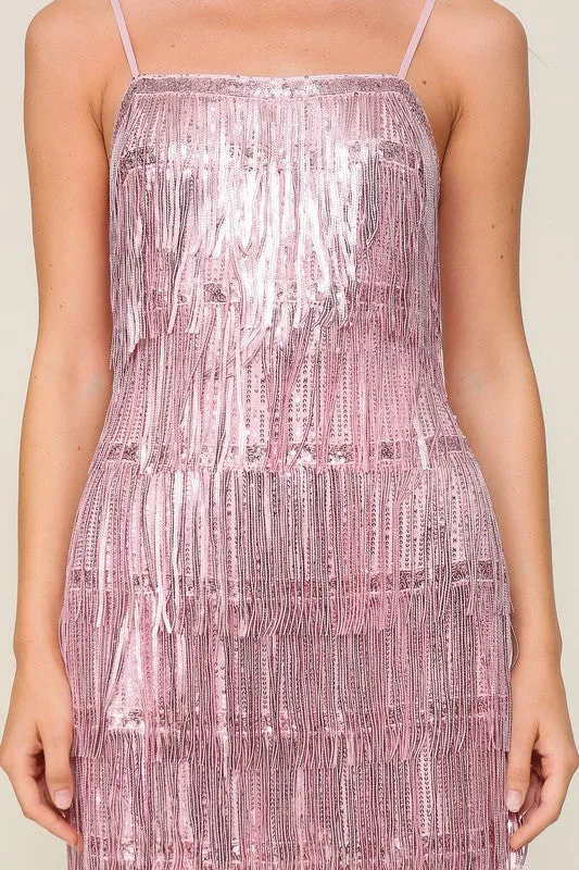 Sequin Fringe Bodycon Dress (2 Colours) sold by U-NI-TY product image thumbnail 2