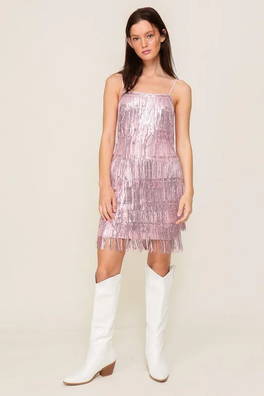 Sequin Fringe Bodycon Dress (2 Colours) sold by U-NI-TY product image thumbnail 4