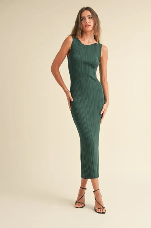 Patterned Rib Knitted Dress sold by U-NI-TY