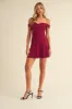 Sweetheart Neckline Off Shoulder Mini Dress sold by U-NI-TY