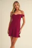 Sweetheart Neckline Off Shoulder Mini Dress sold by U-NI-TY