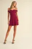 Sweetheart Neckline Off Shoulder Mini Dress sold by U-NI-TY