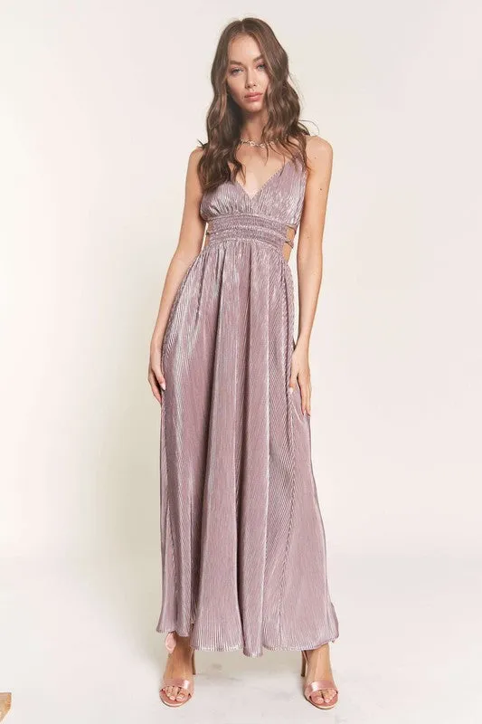 Mauve Sleeveless Maxi Dress sold by U-NI-TY
