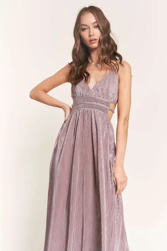 Mauve Sleeveless Maxi Dress sold by U-NI-TY product image thumbnail 3