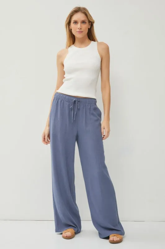 Linen Blend Wide Leg Pants sold by U-NI-TY