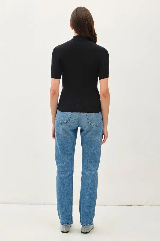 Mock Neck Ribbed Sweater sold by U-NI-TY product image thumbnail 3