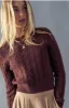 Soft Touch Rib Cuff Cable Knit Sweater sold by U-NI-TY