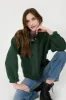 Solid Snap Button Fleece Jacket sold by U-NI-TY
