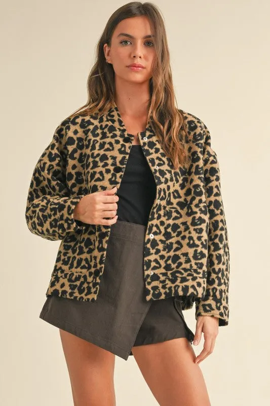 Leopard Short Fur Jacket sold by U-NI-TY
