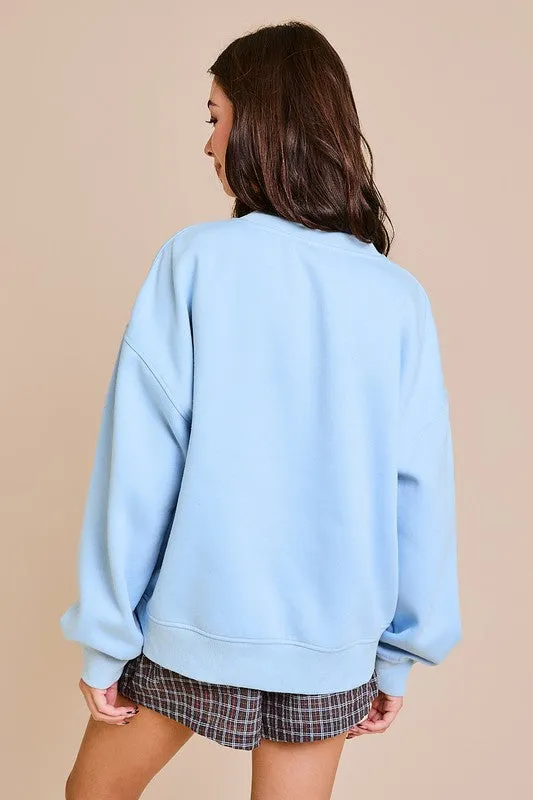 Too Pretty Oversized Sweatshirt sold by U-NI-TY product image thumbnail 4