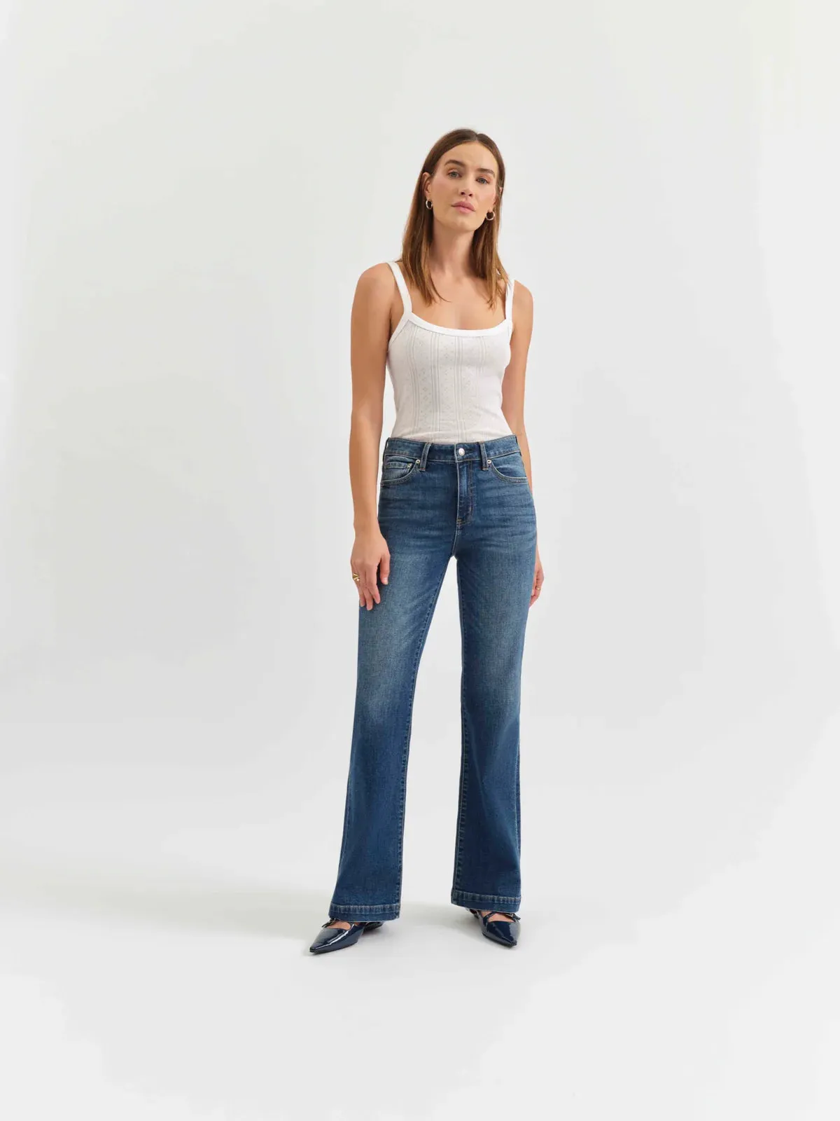 Heartbreaker Mid Rise Flare Jeans sold by U-NI-TY