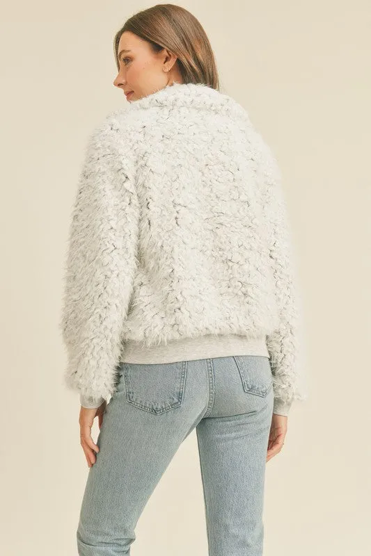 Faux Fur Bomber Jacket sold by U-NI-TY product image thumbnail 5
