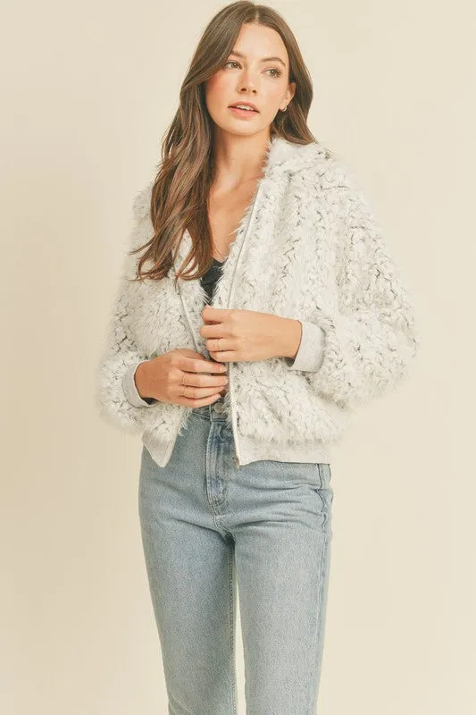 Faux Fur Bomber Jacket sold by U-NI-TY product image thumbnail 3