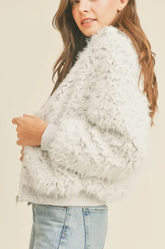 Faux Fur Bomber Jacket sold by U-NI-TY product image thumbnail 2