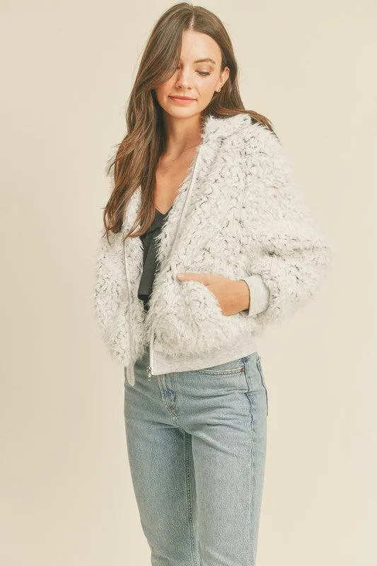 Faux Fur Bomber Jacket sold by U-NI-TY