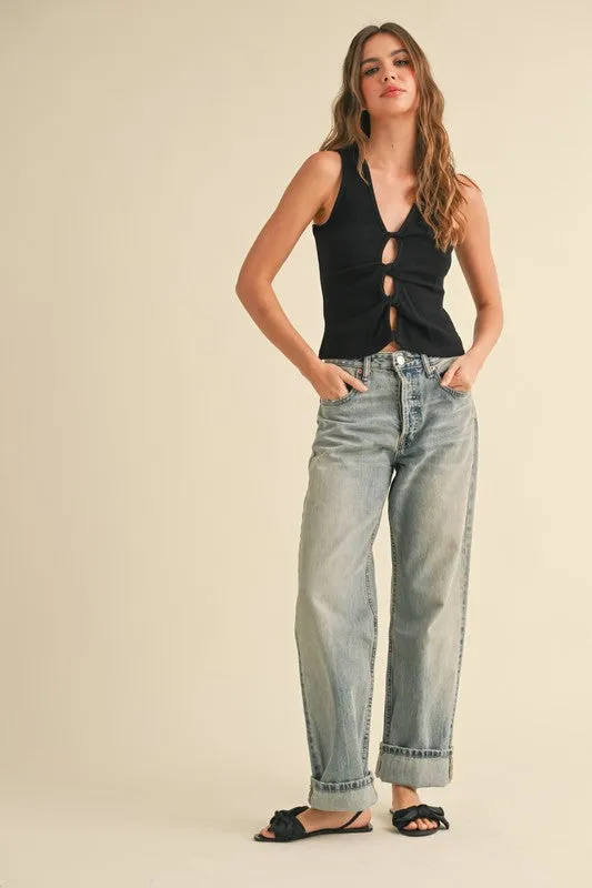 Twisted Detail Ribbed Top sold by U-NI-TY product image thumbnail 4